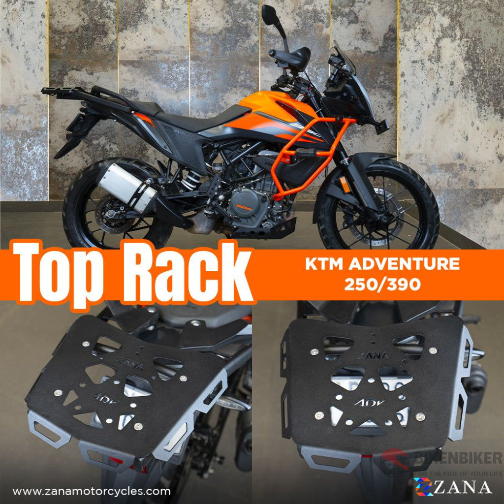 New Top Rack Texture Matt Black Compatible With Grab Rail Ktm Adv 250/390 Bash Plate