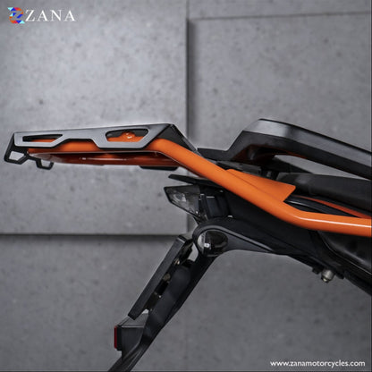 New Toprack Orange & Black Compatible With Grab Rail Ktm Adv 250/390- Zana Backrest