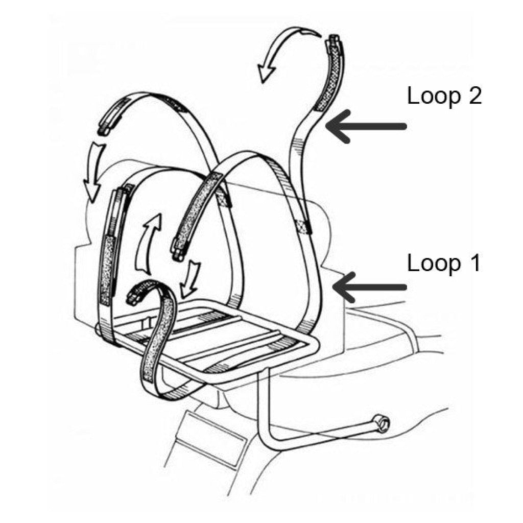 Piggyback Stretchable Straps - Andy Strapz - Bike 'N' Biker