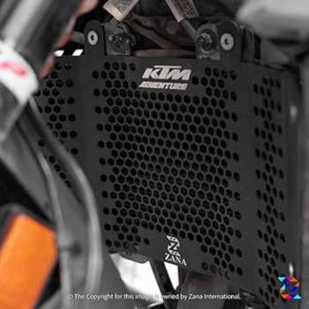 Radiator Guard Texture Matt Black Ktm Adv 250 / 390 X Aluminium Protection