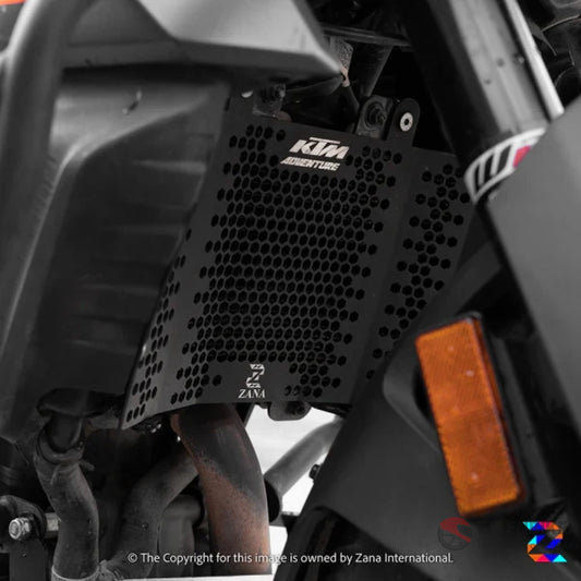 Radiator Guard Texture Matt Black Ktm Adv 250 / 390 X Aluminium Protection