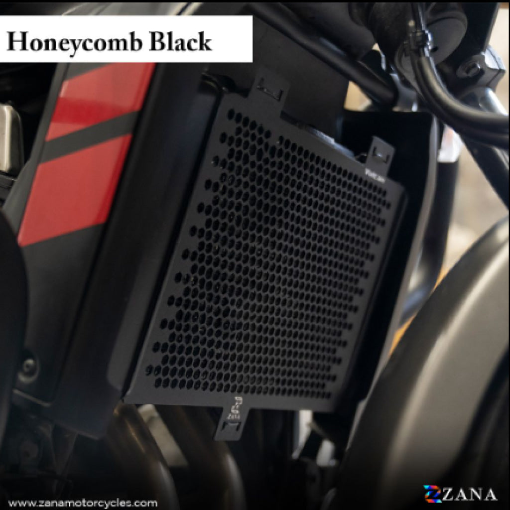 Radiator Guards Honeycomb Black For Kawasaki Vulcan 650 Guard