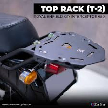 Re Top Rack (T-1) With Aluminum Plate And Compatible Pillon Backrest For Gt & Interceptor 650 -