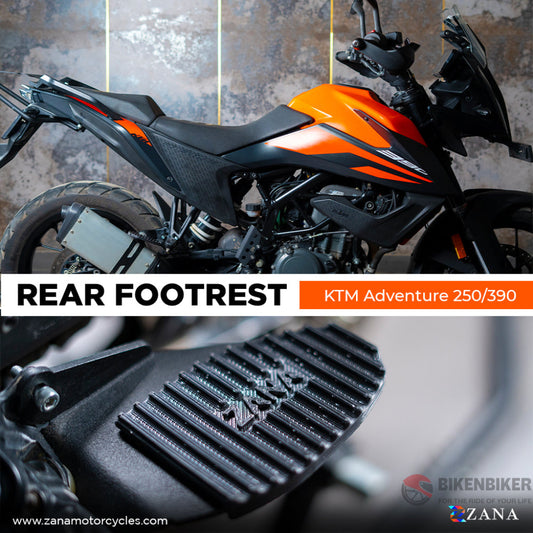 Rear Footrest (Pair) For Ktm Adventure 250/390/390X/390 Rally - Zana Footpegs