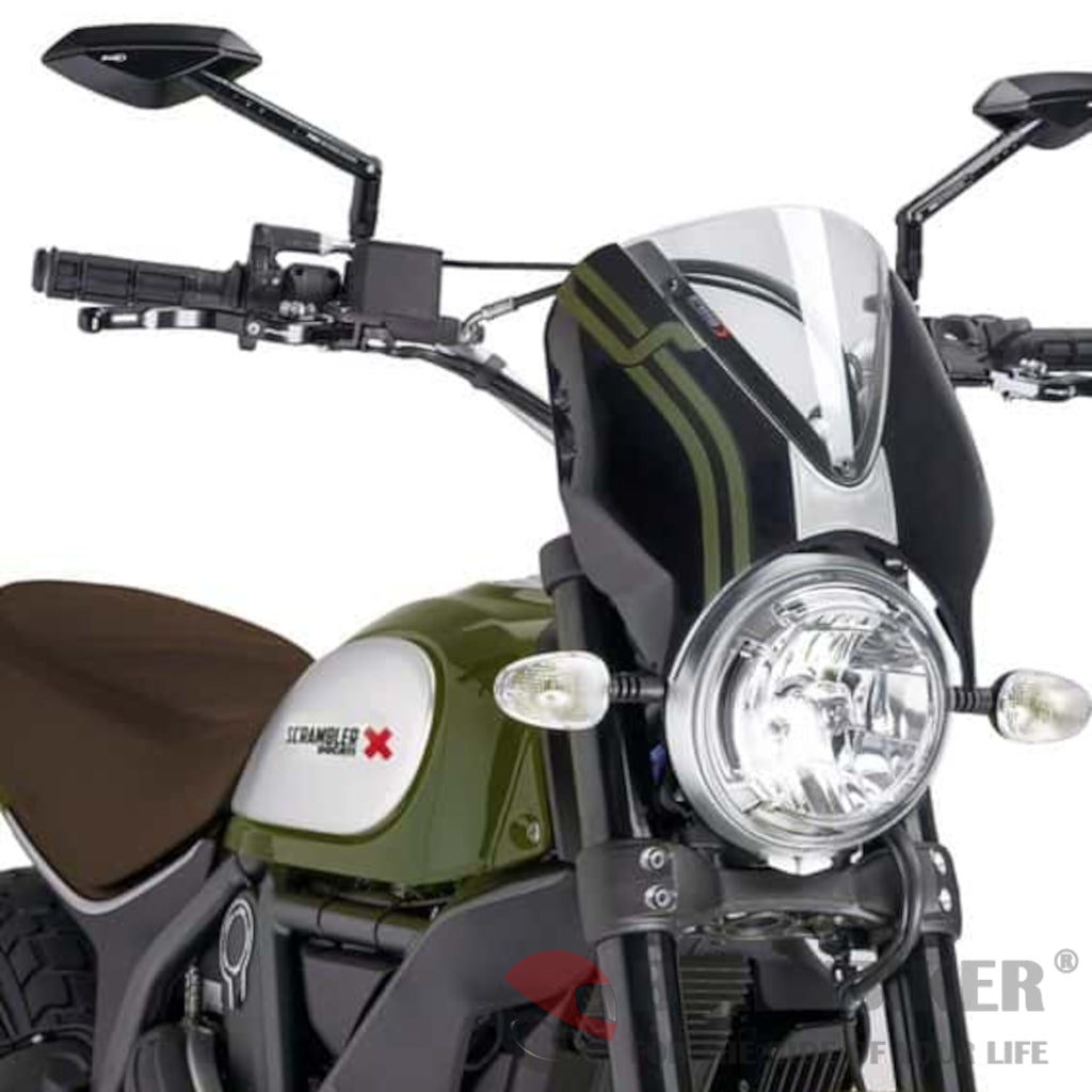 Retrovision Windshield For Ducati Scrambler Icon-Puig Clear Wind Shield