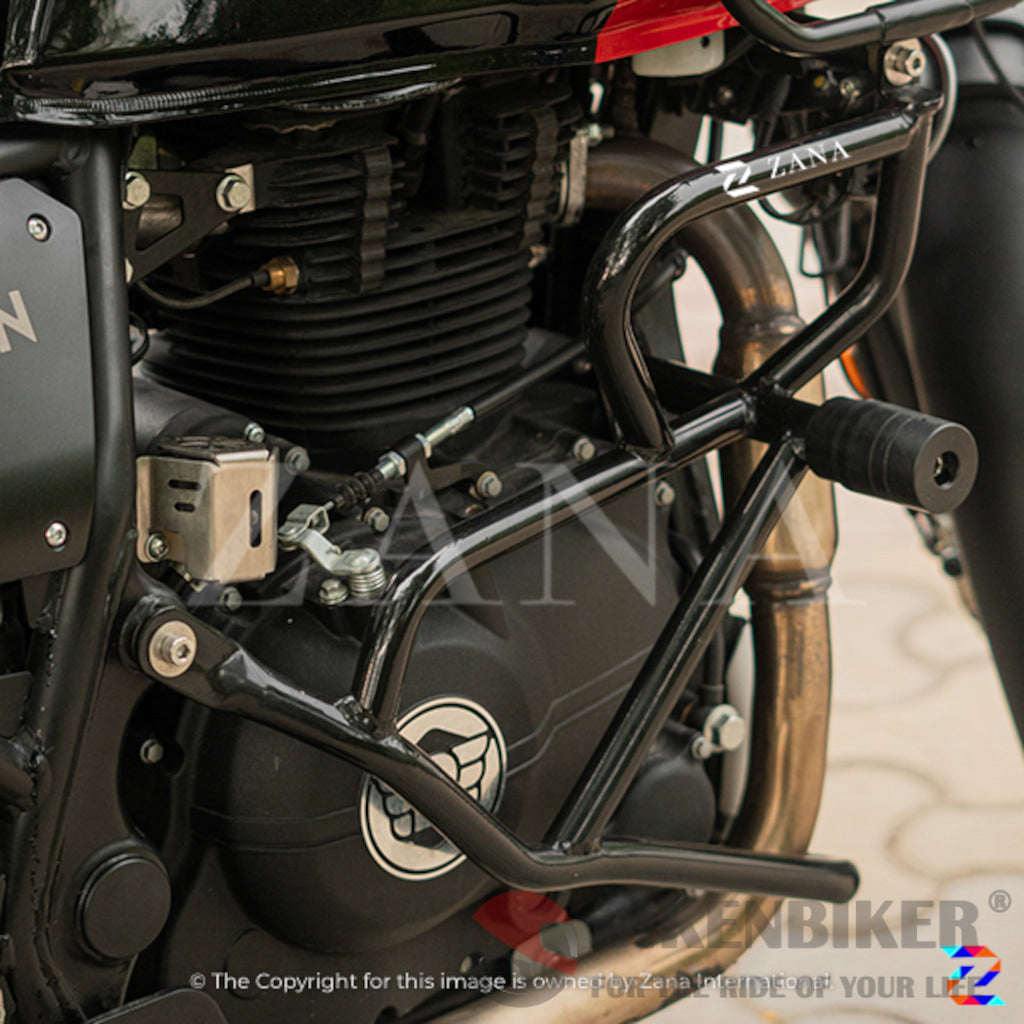 Royal Enfield Himalayan Engine Guard With Sliders - Zana Protection