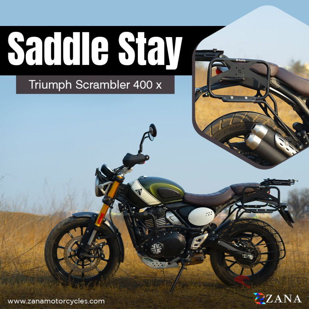 Saddle Stay Mild Steel With Jerry Can Mount For Triumph Speed 400/Scrambler 400