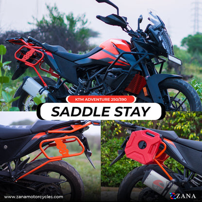 Saddle Stay Orange With Jerry Can Mount Ktm 390/250 / 390 X Adventure