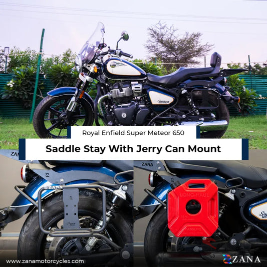 Saddle Stay With Jerry Can Mount Ms For Super Meteor 650 - Zana