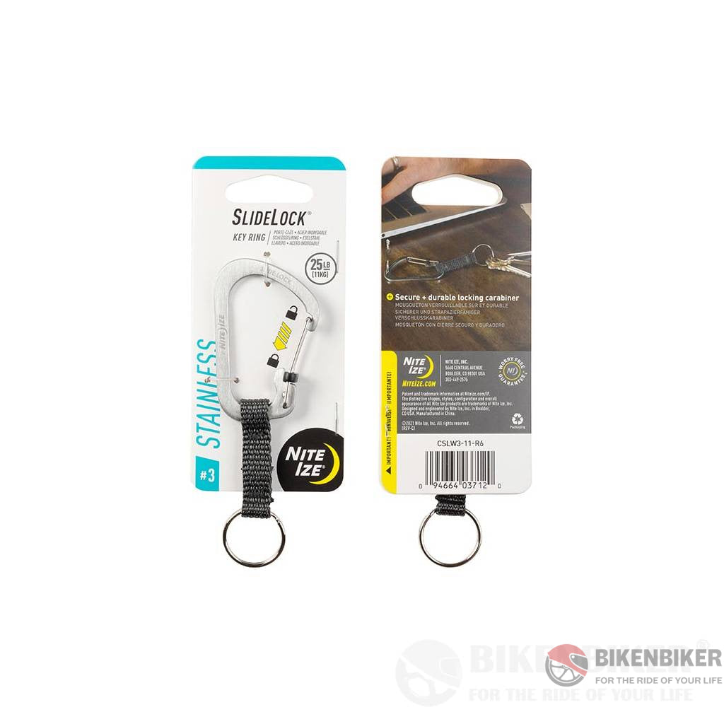 Slide Lock Keyring - Nite Ize Steel