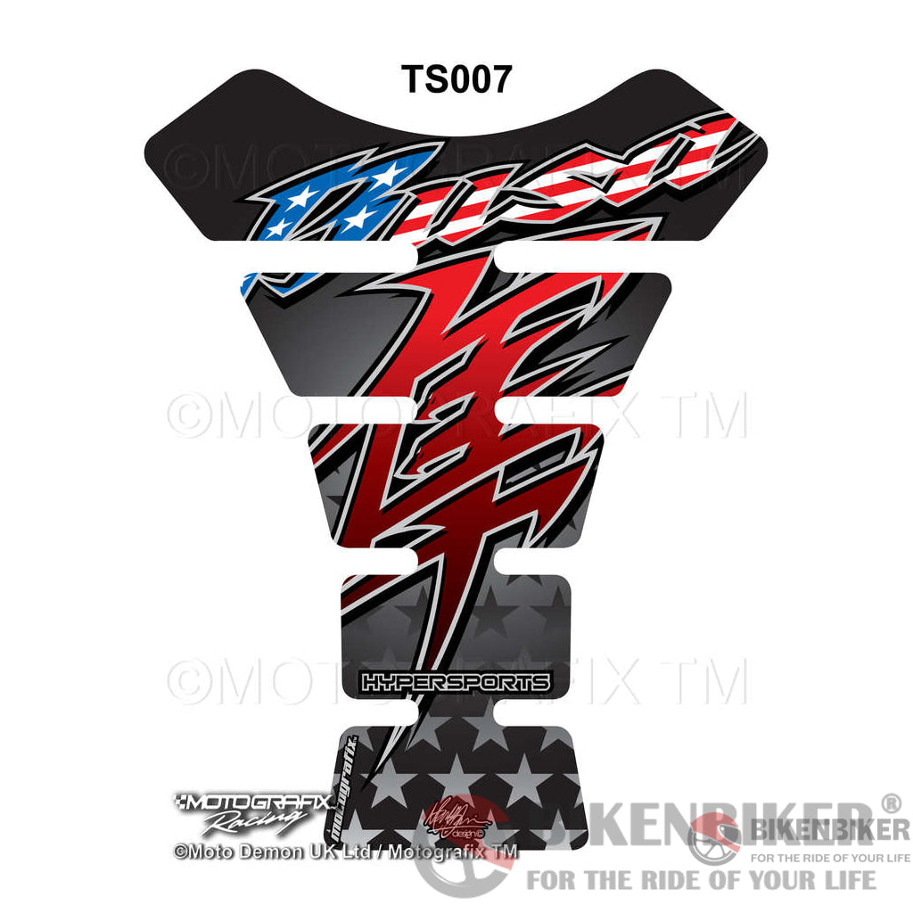 Suzuki Gsx1300R Hayabusa Usa Motorcycle Tank Pad Protector Motografix 3D Gel Ts007 - Motografix