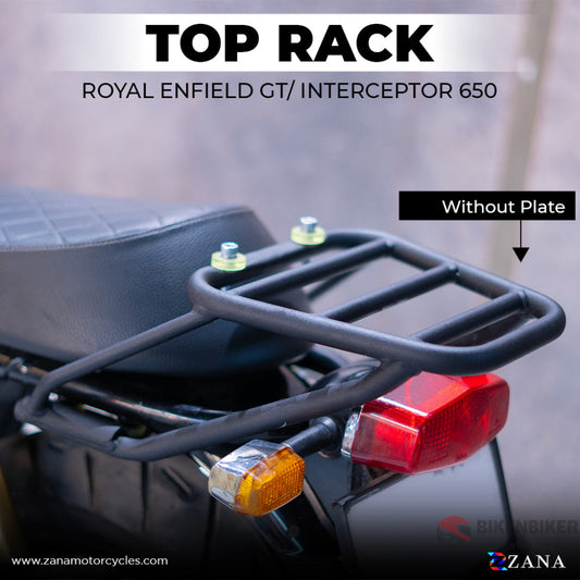 Top Rack Ms Without Plate Compatible With Pillion Backrest For Gt/Interceptor 650 - Zana