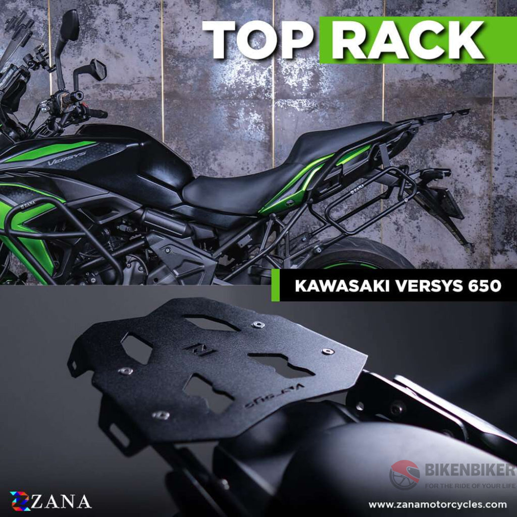 Top Rack Plate Aluminium Kawasaki Versys 650 - Zana