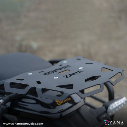 Top Rack With Plate Black Mid Steel For Himalayan 452 Ms Zi-8432