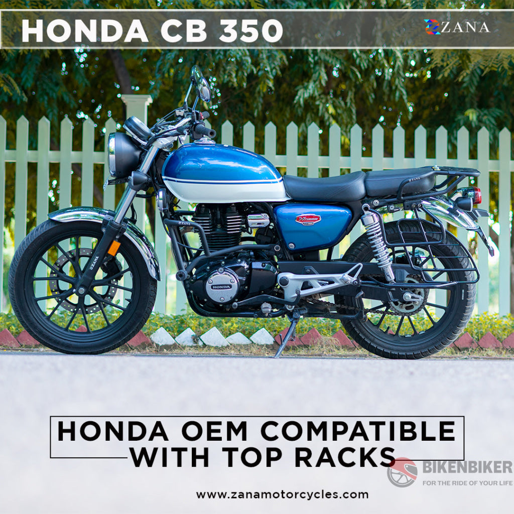 Top Rack With Plate New W-1 Cb350 H’ness Honda Split Seat/Single Seat Version - Zana