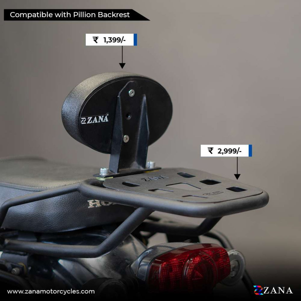 Top Rack With Plate W-1 Honda Cb350 H’ness Split/Single Seat Version-2 - Zana