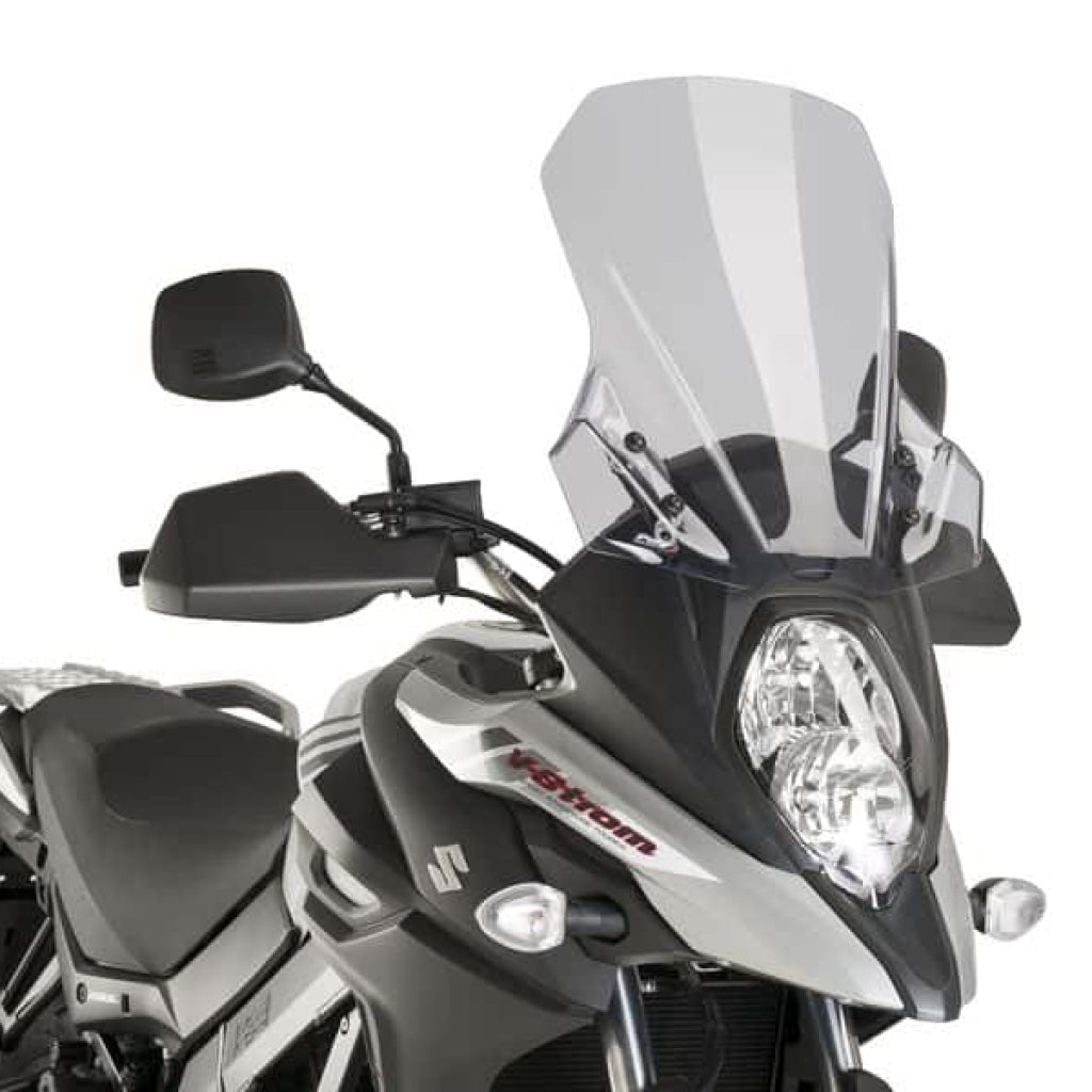 Touring Screen For Suzuki V-Strom 650 Xt - Puig Smoke Windscreen