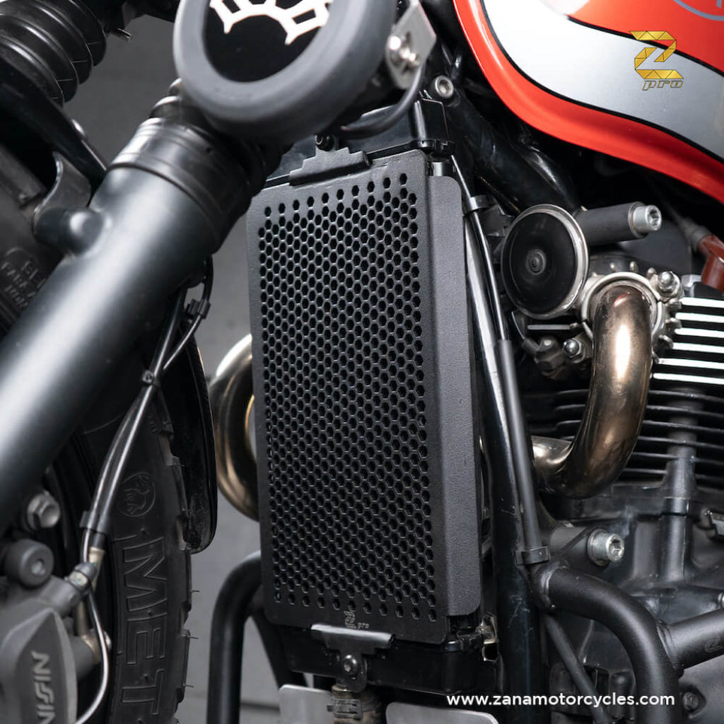 Triumph Street Scrambler 900 Protection - Zpro Radiator Grill Zana Honeycomb Guard