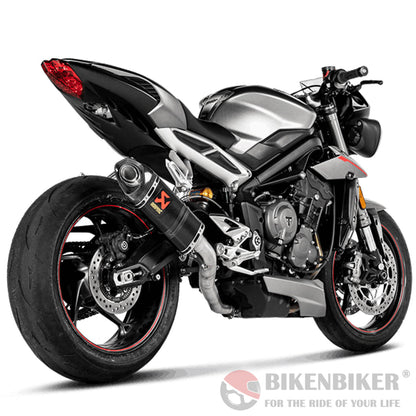 Triumph Street Triple 765 S / R Rs 2017 - 2019 - Slip - On Line (Carbon) Akrapovič Exhaust Full