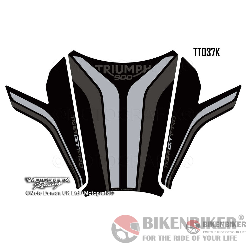 Triumph Tiger 900 Gt Pro 2020 21 Motorcycle Tank Pad Protector Motografix 3D Gel Tt037K-Motografix