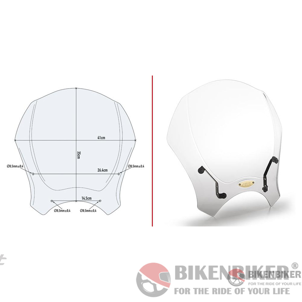 Universal Transparent Windscreen - Givi Windscreen