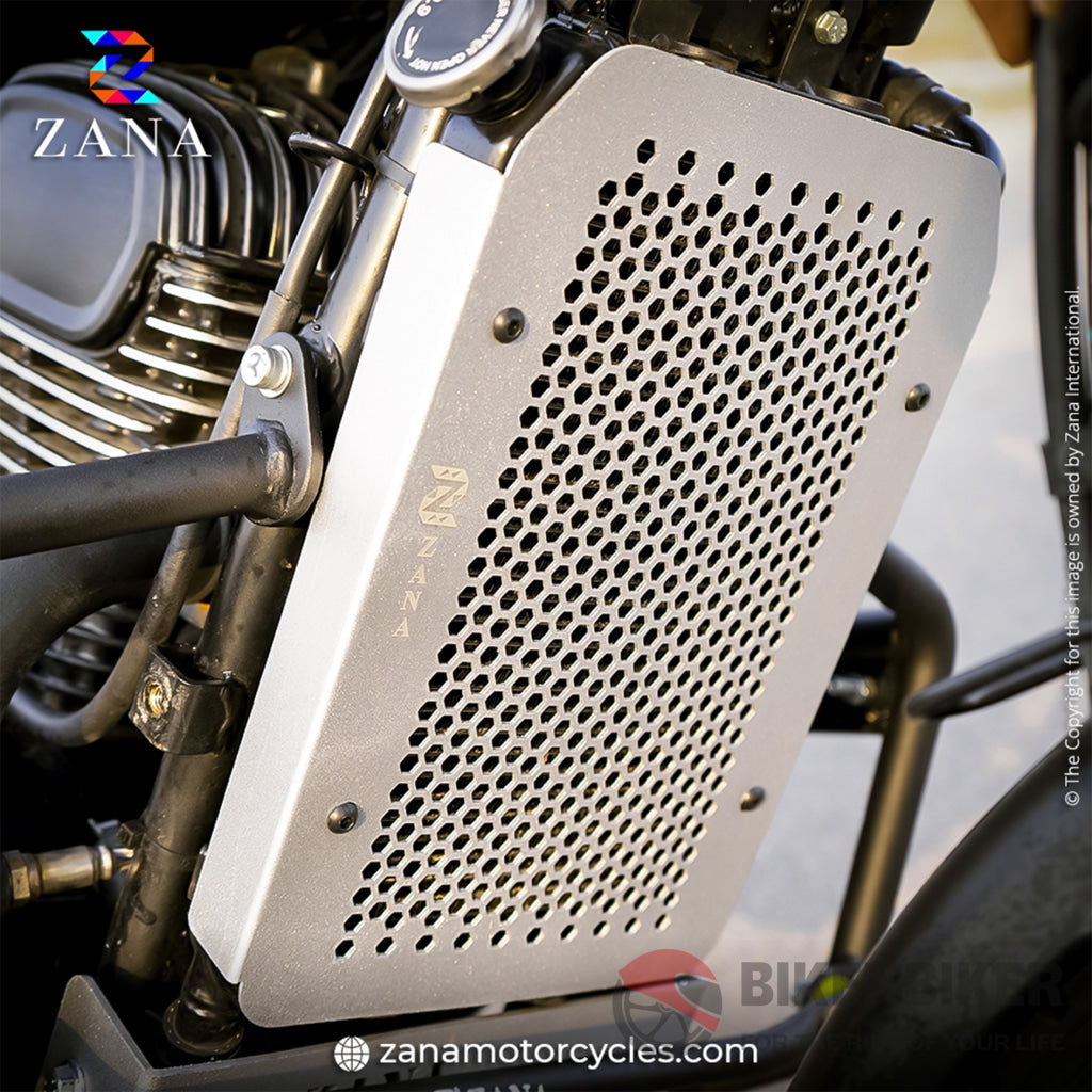 Yezdi Adventure Radiator Grill - Zana Silver Guard