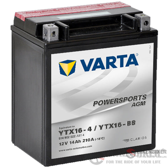 Ytx16-Bs Battery - Varta