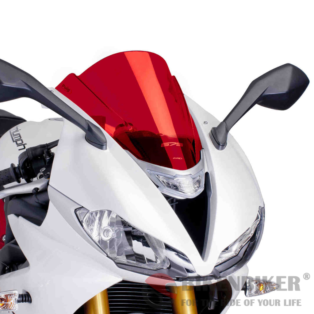 Z Racing Screen For Triumph Daytona 675 2013- Puig Red Windscreen